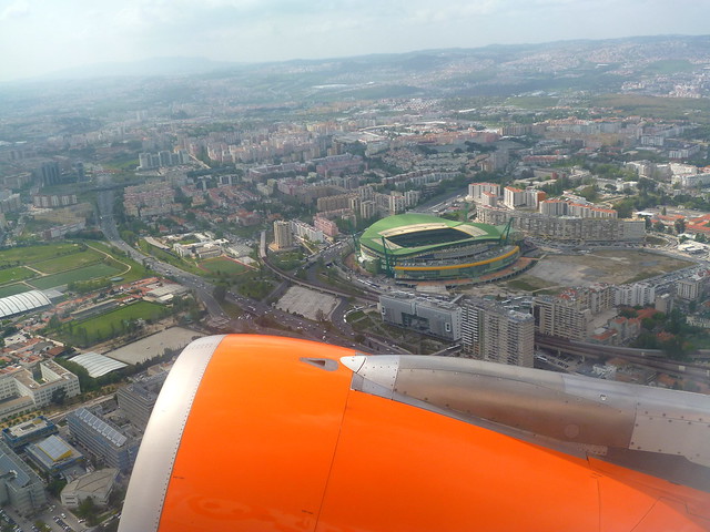 Lisboa vista do alto com destaque para o estádio do Sporting F.C